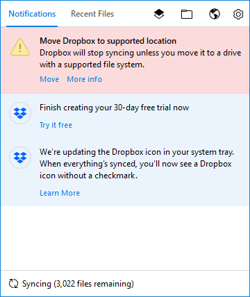 what does file system for dropbox do on mac
